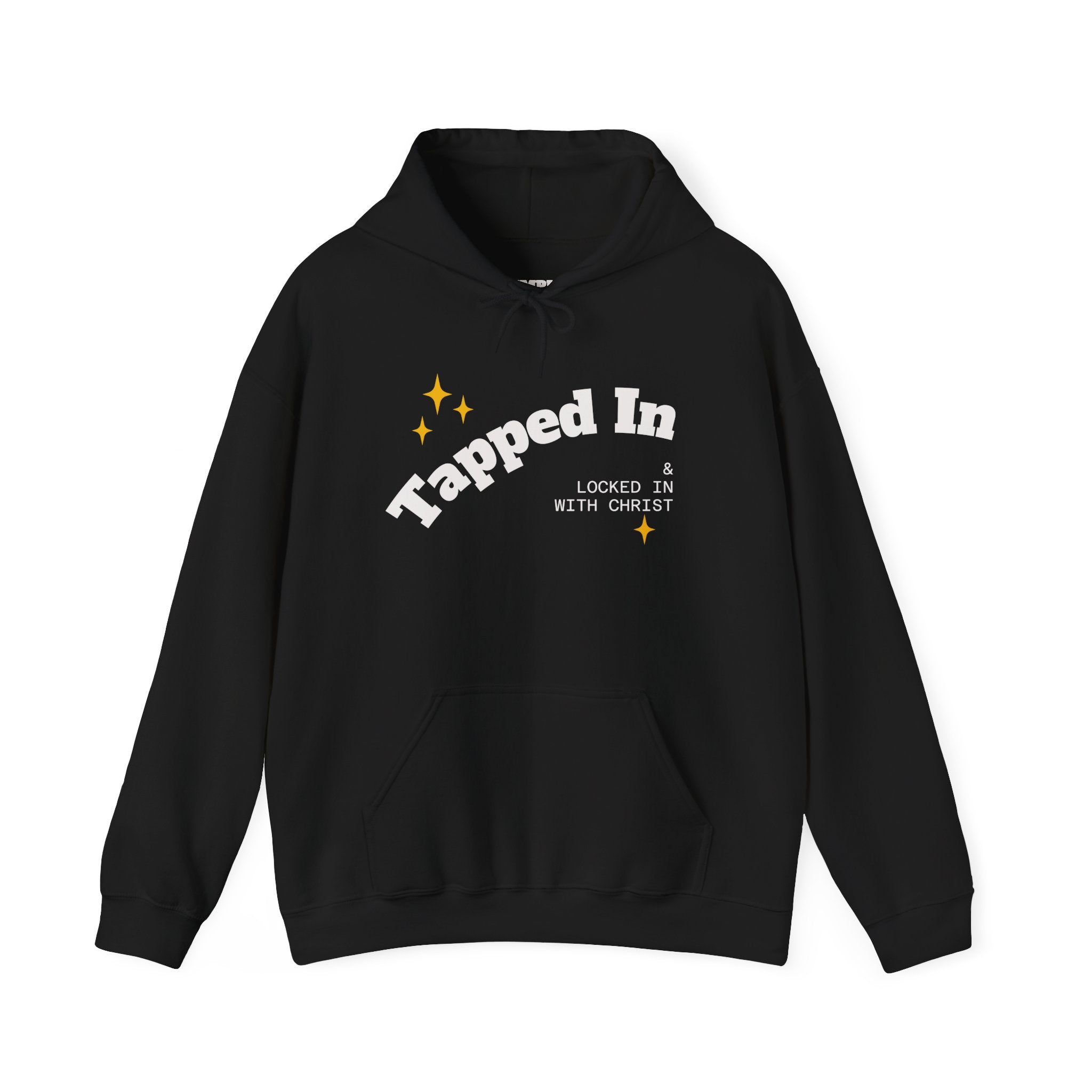 Tapped In Hoodie — "Locked In With Christ" Christian Faith Pullover